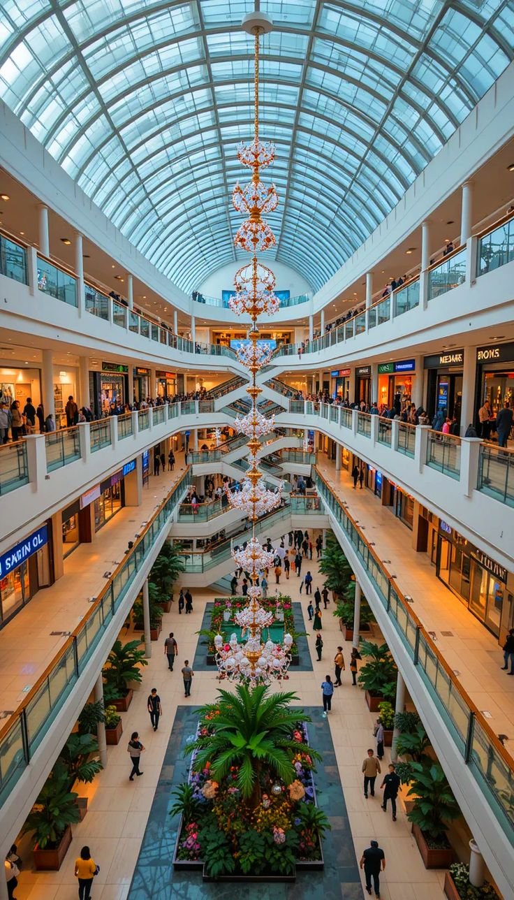 Interior architectural visualization of Serene Mall