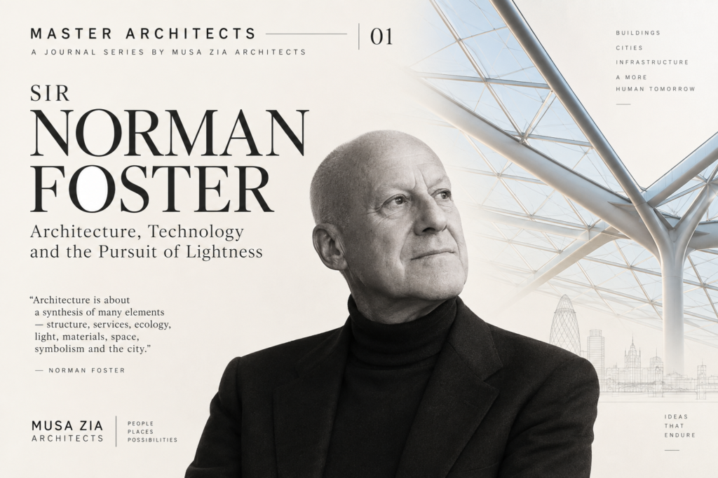 Sir Norman Foster — Master Architects #01 by Musa Zia Architects