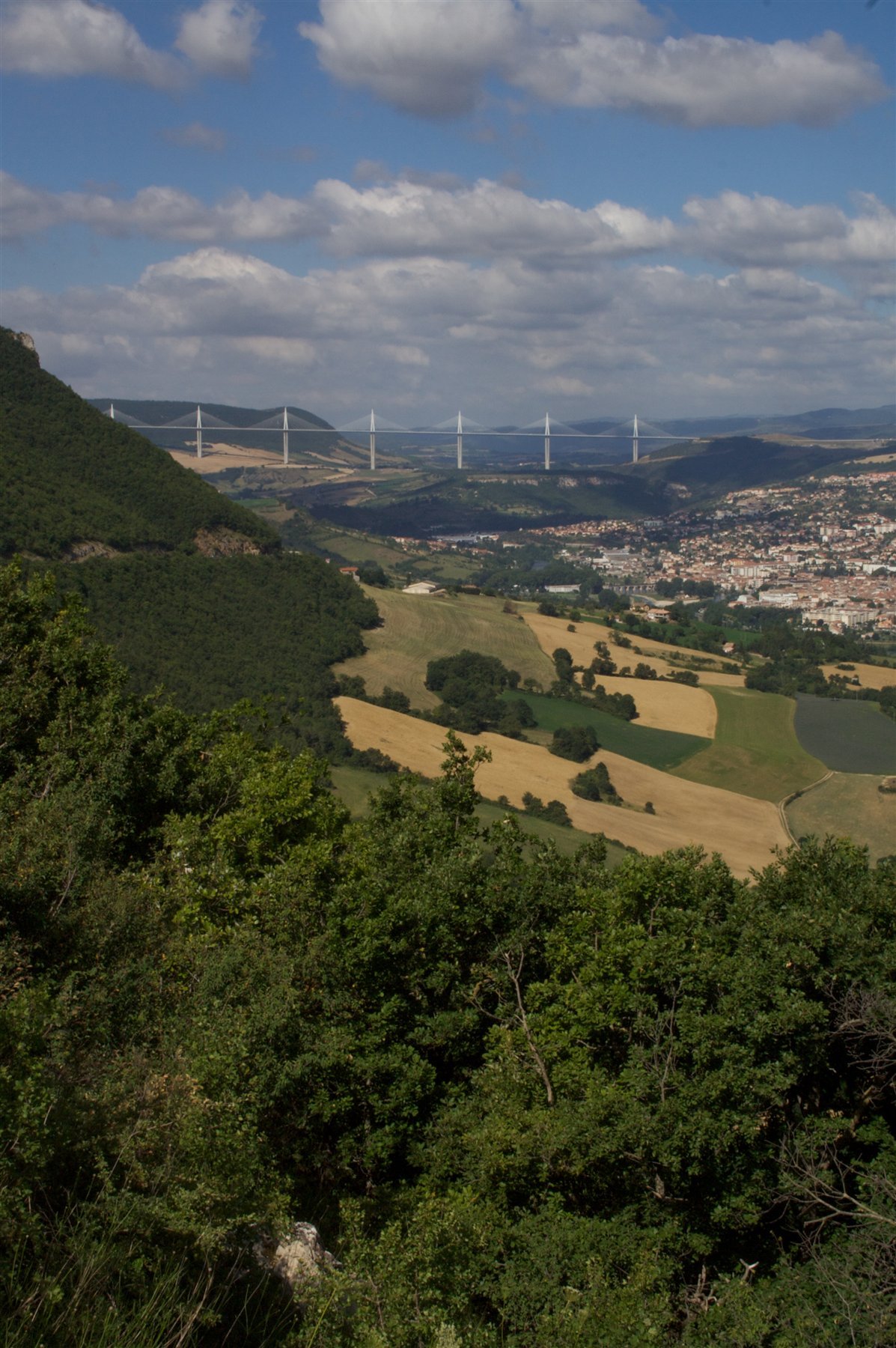 Millau Viaduct crossing the Tarn Valley in France